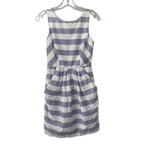 Jodi Kristopher Blue and White Striped dress